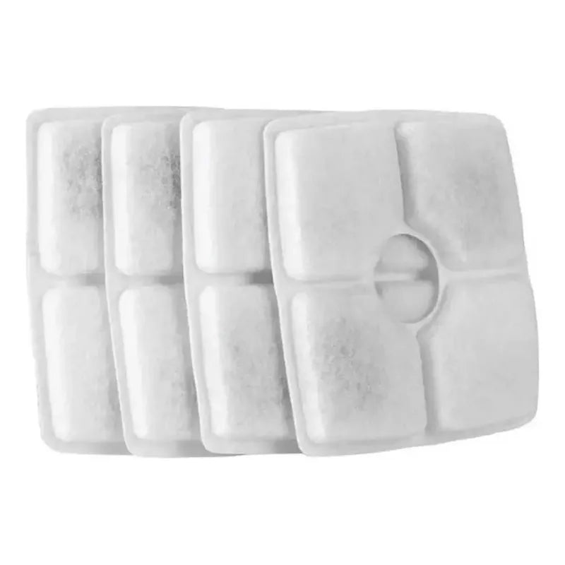 Filtros De Repuesto Para Fuente De Agua Para Mascotas 4 Unid Color Blanco